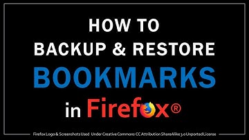 How to Backup & Restore Bookmarks in Firefox