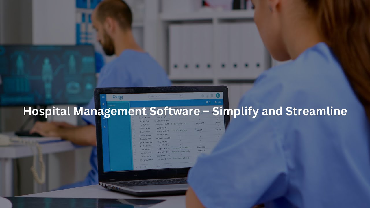 Hospital Management Software - Streamlining Healthcare Operations - YouTube