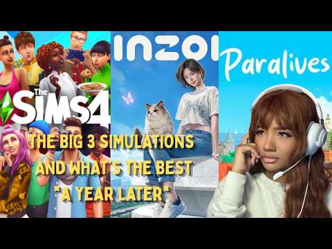 Sims 4 vs Inzoi vs Paralives (Which one is the BEST?!) *A YEAR LATER*