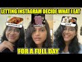 Letting instagram filters decide what i eat for a day sneholic