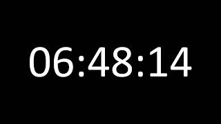7 Hours Timer Black Screen - 7 Hours Clock (No Sound)⏱