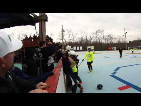 Pittsburgh Lightning Dek Hockey v Marlton Deer - Penn Hills Tournament - 04/10/16 - Dek Hockey Fight