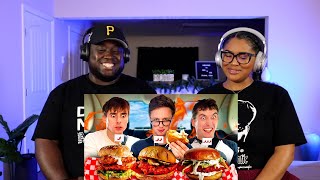 Kidd and Cee Reacts To Brits try Nashville HOT Chicken Sandwiches! ft. Max Fosh