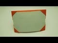 Как сделать рамку для фотографий из бумаги. Оригами фоторамка из бумаги
