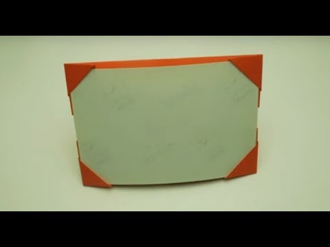 How to make a photo frame out of paper. Origami photo frame out of paper