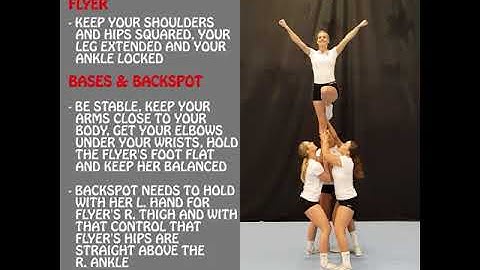 Prep level liberty instructional video - cheerleading group stunts