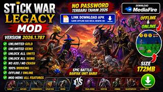 Stick War Legacy Mod Menu 2026.1.787 (Unlimited Gems/Gold & Max Upgrades)