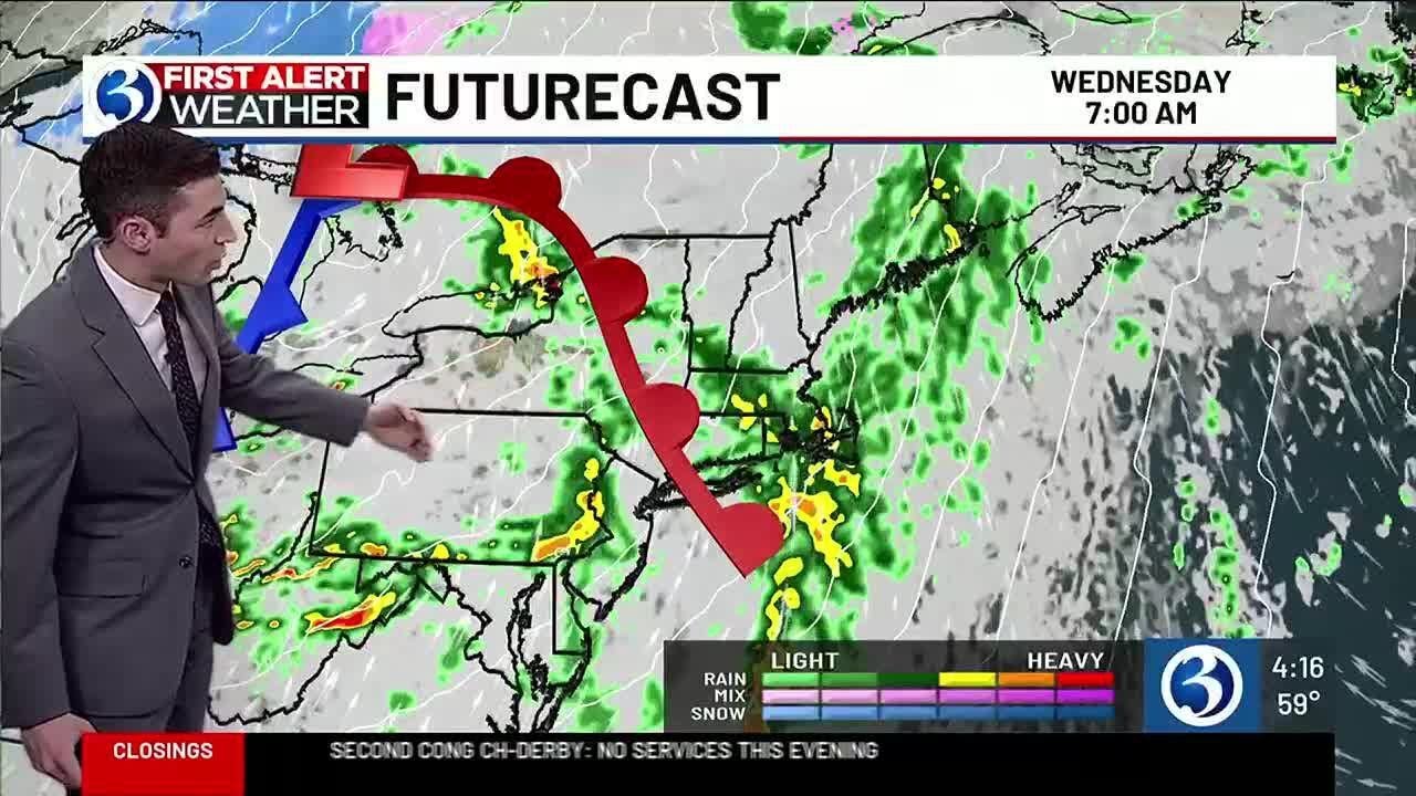 FORECAST: Heavy rain, strong wind for Wednesday - YouTube