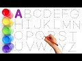 Alphabet abc song abcd a to z kids rhymes collection for writing along dotted lines for toddler