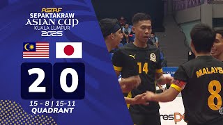 Malaysia 2-0 Jepun | Quadrant - Final | ASTAF Sepak Takraw Piala Asia 2025