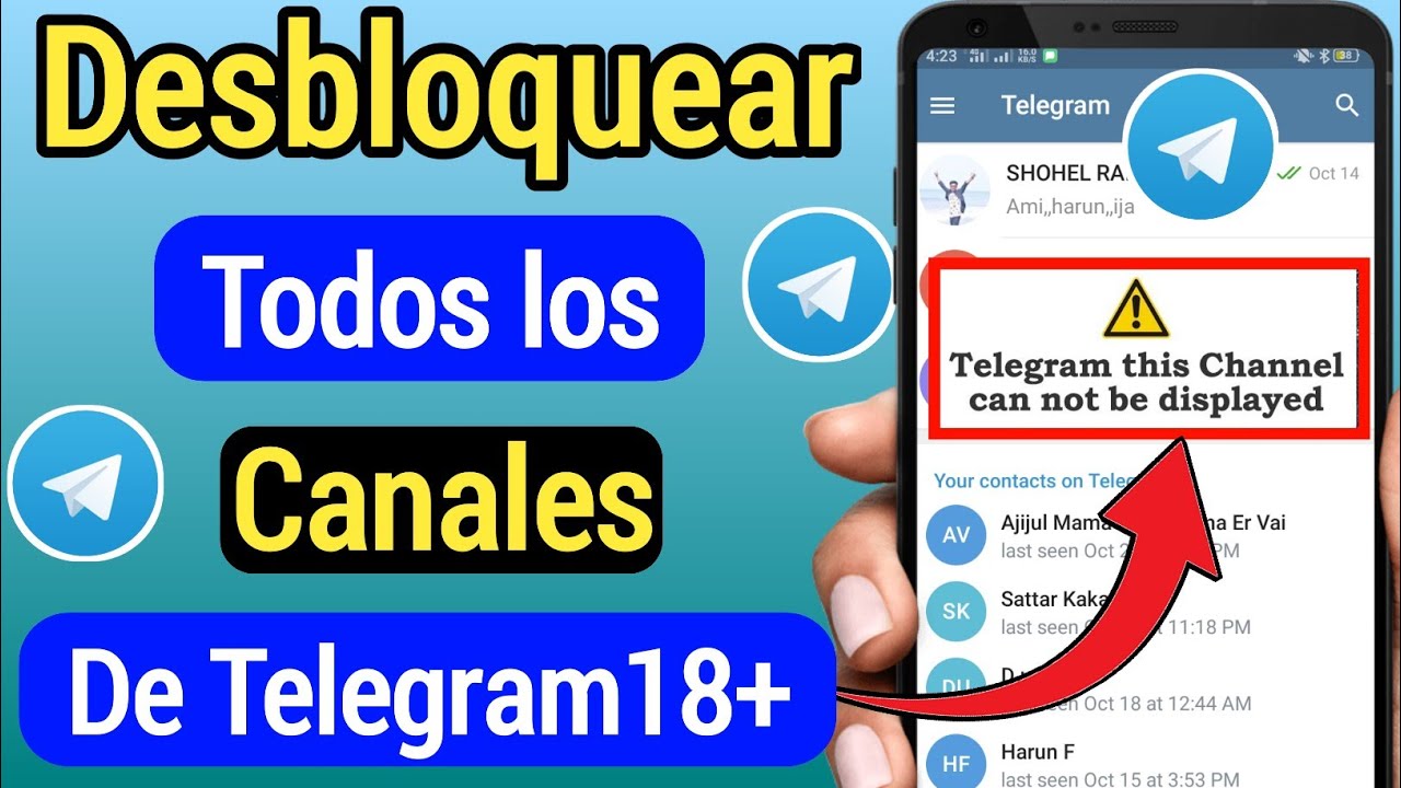 ¿Cómo desbloquear los canales de Telegram
