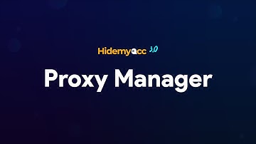 Hidemyacc 3.0 | Manage all your proxies easily with Proxy Manager