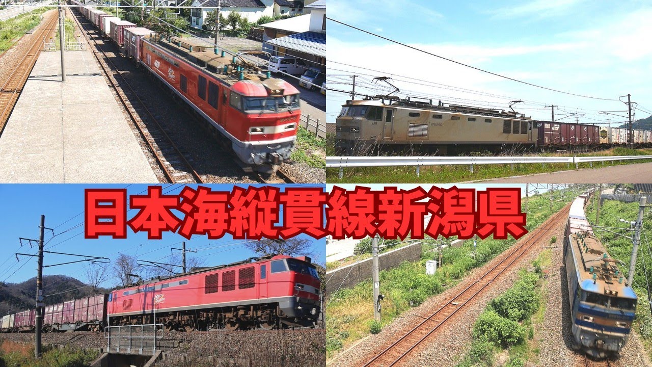貨物列車日本海縦貫線　鯨波、米山、直江津、谷浜、糸魚川