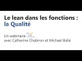 Le lean dans les fonctions  la qualit