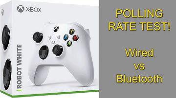 Xbox Series S/X White Robot - POLLING RATE TEST (Wired vs Bluetooth)