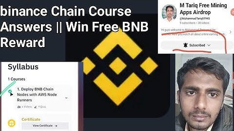 Binance Academy AWS Blockchain Node Runners for BNB Chain Course Answers | Win Free BNB Reward ✅