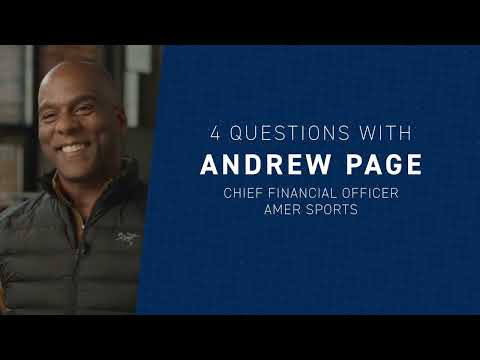 4 questions with Andrew Page, CFO of Amer Sports - video from Amer Sports