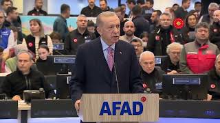 AFAD: Turkish Earthquake | President Recep Tayyip Erdoğan