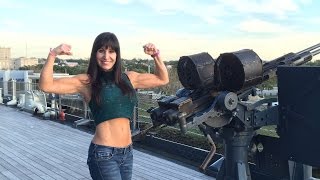 Farm Girl Battleship North Carolina Visit In Wilmington, Nc