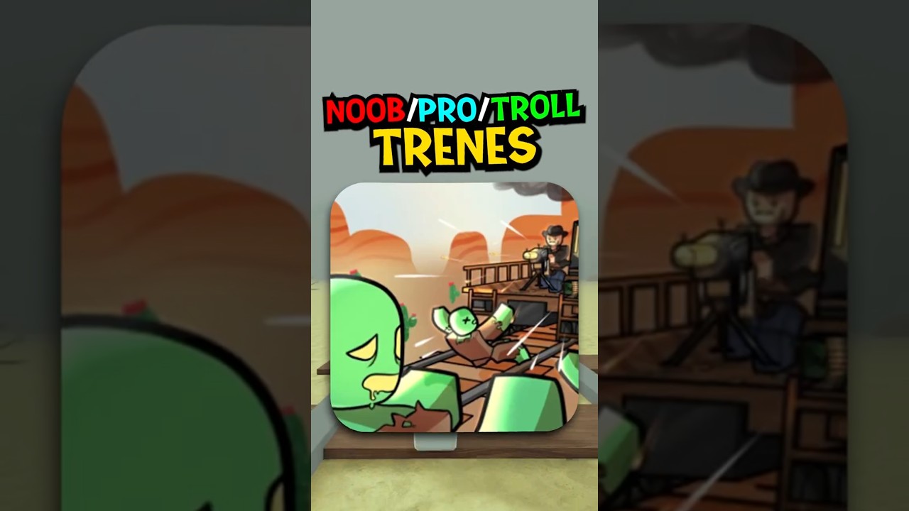 EL NOOB, EL PRO y EL TROLL con los NUEVOS TRENES de DEAD RAILS (Rieles Muertos)