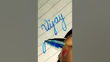 Vijay Riya in cursive writing #goodhandwriting #shorts #diy #cursive