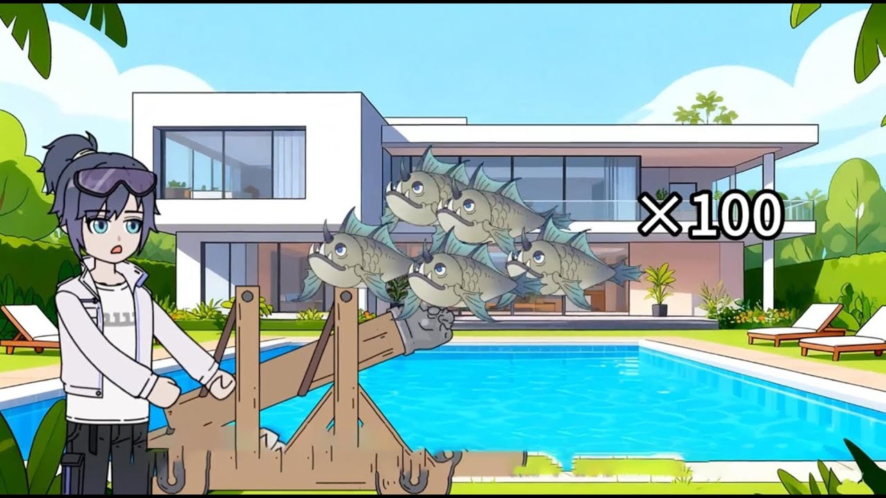 我在自家别墅水池里放了100只食人鱼，厨房里也养了一条十米长的巨蟒，书房里更是藏了一群巨型黑毛蜘蛛！