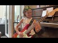 Funny guitar practice  9 year old olly  grandad  awesome shadows pirates of caribbean beatles