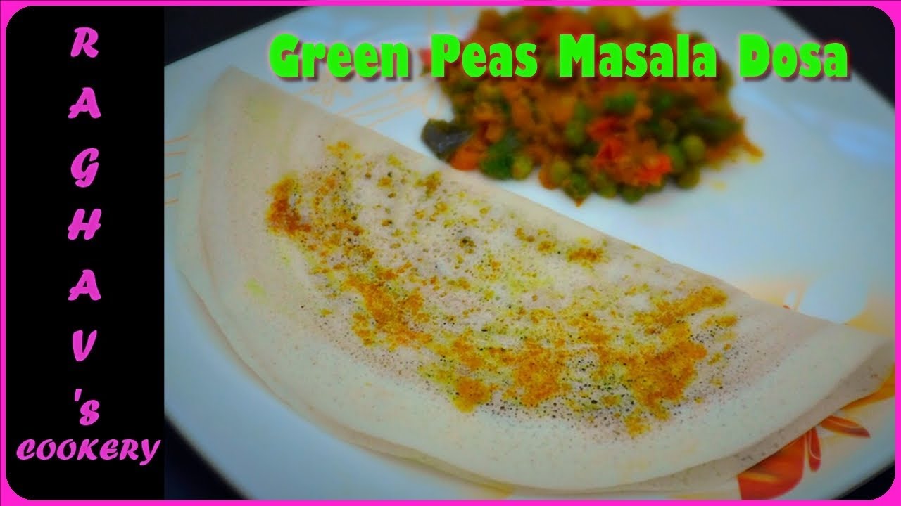 Green Peas Masala Dosa 🥞/ Masala Dosa Recipes in Tamil / with ENG