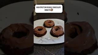 High protein double chocolate donuts (no protein powder)