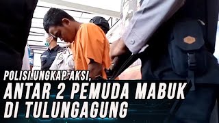 Aksi Pembacokan Antara 2 Orang mabuk di Tulungagung. Bertikai Gara-gara Rokok