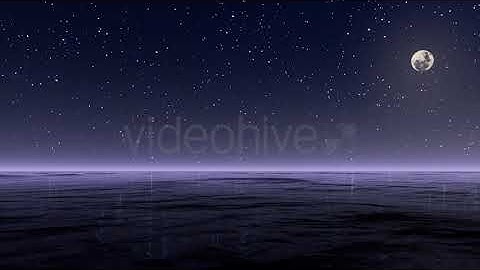 Star Sky Reflection on Sea 4K | Motion Graphics - Envato elements
