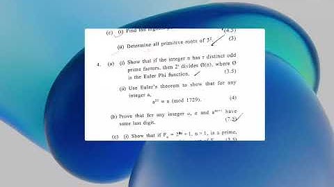 4a Number Theory 2023 24 BSc Math 3rd Sem Solved paper by dr  hitesh kumar