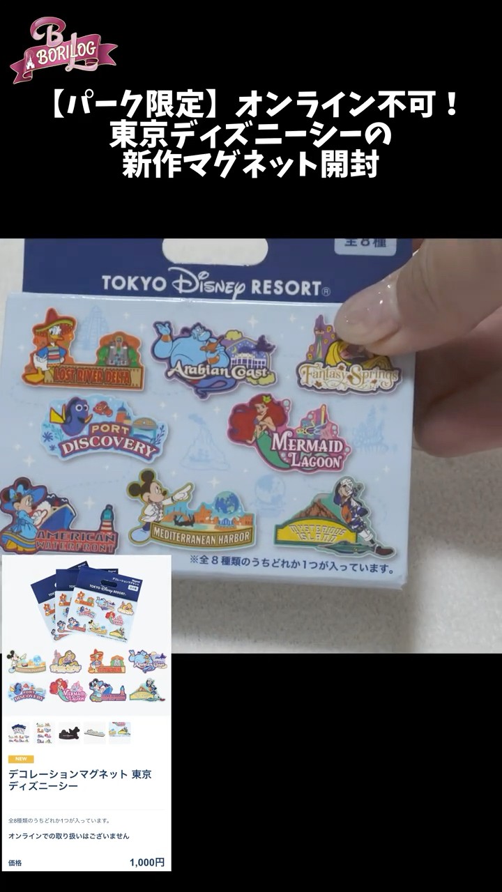 パーク限定！オンラインで買えない東京ディズニーシー新作マグネットを