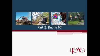 Changes in Disaster Debris Management  Webinar June 1, 2017
