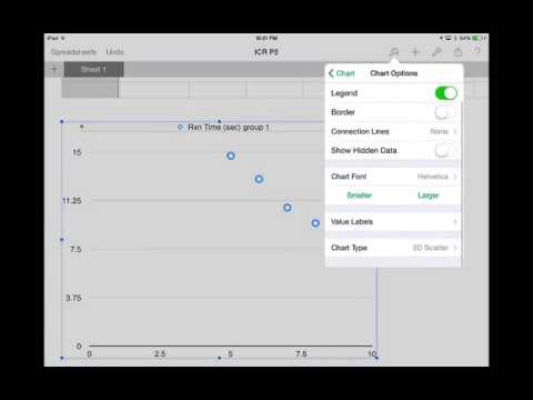 Creating A ScatterPlot in Numbers - YouTube