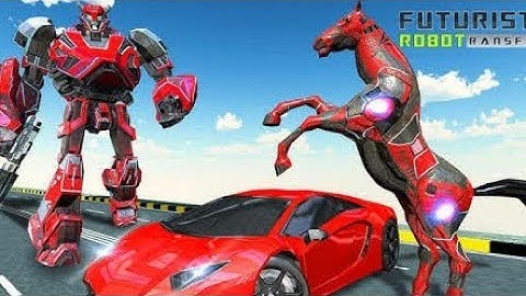 flying hourse muscles car Robot transform hores robot part 3! Android games play