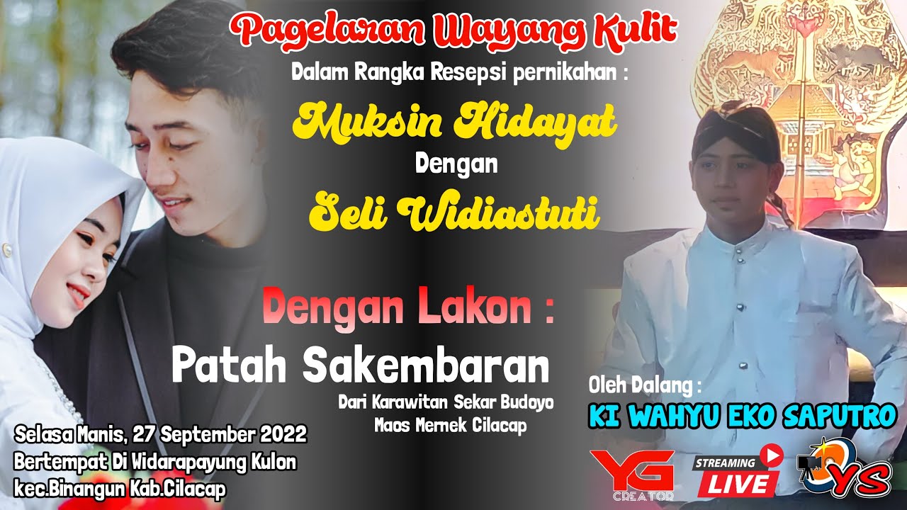 #LIVE -Pagelaran  Wayang Kulit 🔴 KI Wahyu Eko Saputro-  Lakon:PATAH SAKEMBARAN - 27-09-2022