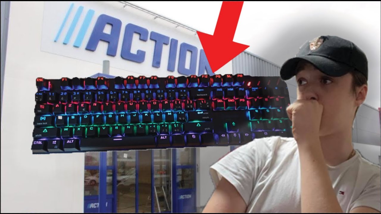 TEST DU CLAVIER GAMING ACTION (il est incroyable) - YouTube