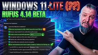 Windows 11 LITE cu Rufus 4.14? ADEVARUL Despre Noul Update Beta
