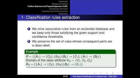 Rule-Based Classification for Evidential Data