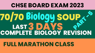 BIOLOGY SUPER SELECTION WITH ANSWERS FOR CHSE BOARD EXAM 2023|| SCORE 70/70 IN || BOTANY PART-5