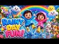 Rainy Day Fun Song ☔🌈 | Kids Songs & Nursery Rhymes | WonderTune Kids#RainyDayFun #KidsSongs#Nursery