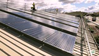 Ullrich Aluminium solar power system installation timelapse