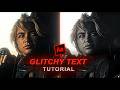 glitch text tutorial on after effects