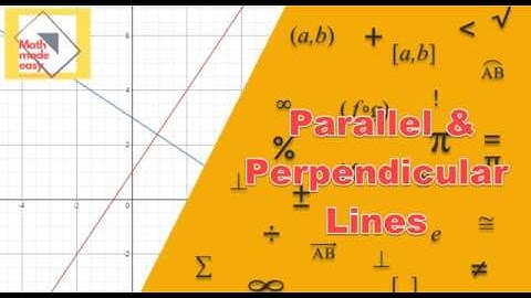 Parallel and Perpendicular Lines