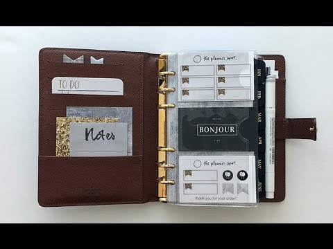 Planner Peace - How I Set Up My Personal Size Louis Vuitton Agenda - YouTube