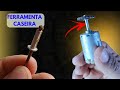 Micro retifica Caseira feita com Arrebite Homemade Micro Grinding Tool FERRAMENTA CASEIRA