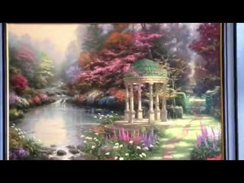 Thomas Kinkade Garden Of Prayer Painting S P Youtube