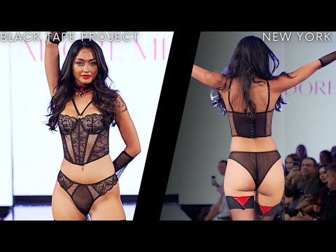 Lingerie Model Ambrabgutierrez Walks New York Fashion Week for Art Hearts Fashion