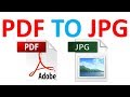 How to convert PDF to JPG without using any software